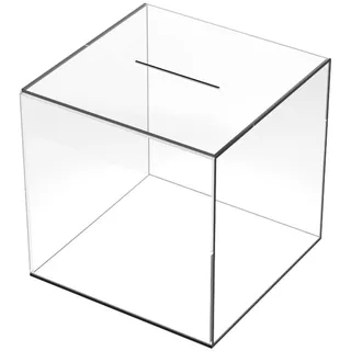 YIGZYCN Klares Sparschwein Zum Öffnen Acryl Spardose Für Erwachsene Transparent Für Münzen Spartopf Geldbehälter Box Glas
