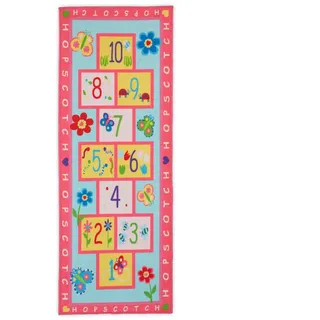 Relaxdays Kinderteppich, Pink, Textil, Kunststoff, 67x179 cm, Teppiche & Böden, Teppiche, Teppich Kinderzimmer