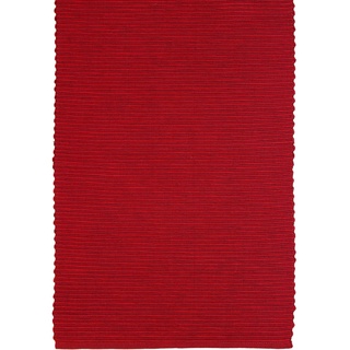 sander Tischläufer BREEZE 35x100cm oder 50x140cm 100% Baumwolle Rips große Farbauswahl (01 - rot, 50x140cm)