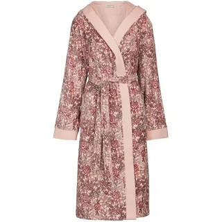 ESSENZA Bademantel Perri Ophelia Darling pink, M - 100% Bio-Baumwollvelours (GOTS) - Blumen - M