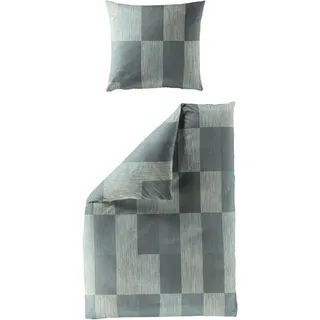 BIERBAUM Bettwäsche 4142 Salbei 135 x 200 cm + 2 x 80 x 80 cm