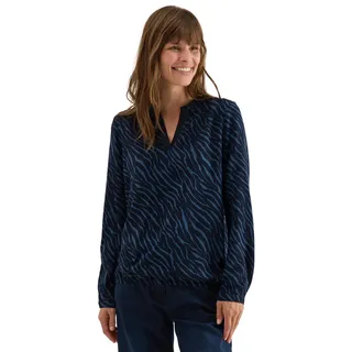 Cecil Langarmbluse Blau S