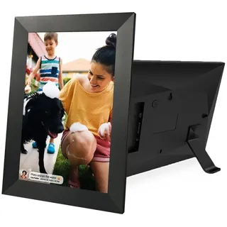 Lippa 10" Frameo - Black (10"), Digitaler Bilderrahmen, Schwarz