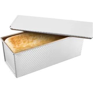FELIXLEO Brotbackform 1000g Toastbrot Backform mit Deckel Aluminium Antihaft 34x13,5x12cm, (1-tlg)