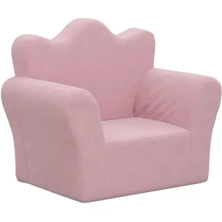 vidaXL Kindersofa Rosa 90 x 60 cm Polyester weich plüsch