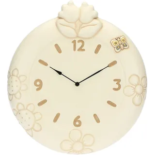 Thun Wanduhr mit Maiglöckchen 35,0 cm 35 beige