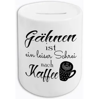 Hustling Sharks Spardose Hustling Sharks® Spardose mit Tiermotiv - Lustiger Spruch III weiß