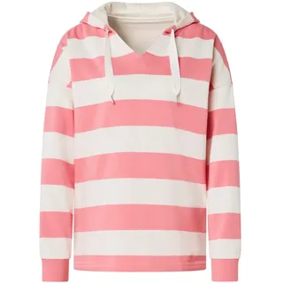 Tchibo - Gestreifter Hoodie - Damen - Gr. XXL - weiß/gestreift