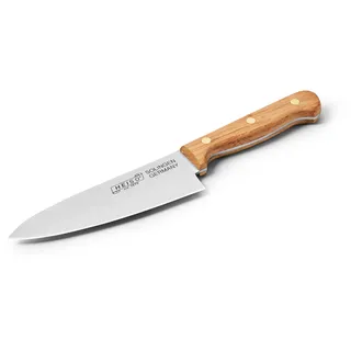HEISO Kochmesser 15cm – Gustav – handgefertigt in Solingen aus rostfreiem Edelstahl, Griff aus heimischer Eiche, deutsche Manufakturqualität