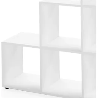 Vicco Treppenregal 6 Fächer weiß