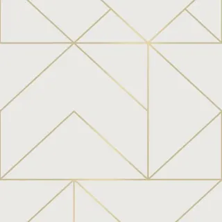 Xora Vliestapete, Weiß, Gold, Kunststoff, Papier, Graphik, 52x1000 cm, Made in Europe, Tapeten & Wandverkleidungen, Vliestapeten