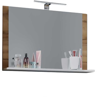 Badspiegel mit Ablage in modernem Design optionale Aufbau Leuchte