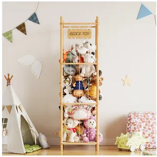 spaceaid Kuscheltier Aufbewahrung Holz 40 cm 1-tlg. Natur