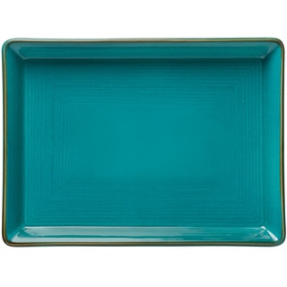 Casafina Sardegna blau Platte rechteckig 45 x 33 cm