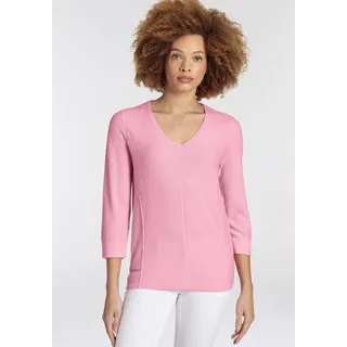 3/4 Arm-Pullover BOYSEN'S Gr. 36/38 (S), pink Damen Pullover Feinstrickpullover aus sommerlich leichtem "Perlen-"Strick - NEUE KOLLEKTION