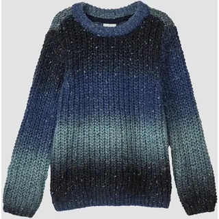 s.Oliver Grobstrick-Pullover mit Farbverlauf Blau/Mehrfarbig S