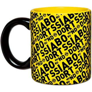 BVB-Tasse mit Borussia Dortmund-Schriftzügen one size