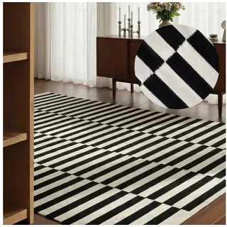 HANSE HOME Vika Wollteppich 200 x 300 cm Schwarz/Weiß