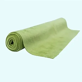 1 Rolle Sandra Rich SAMT Dekostoff z.B. Tischläufer, Tischdecke, Tischband. 2,4m lang. 40cm breit. Farbe: Grün. hellgrün, Light Green