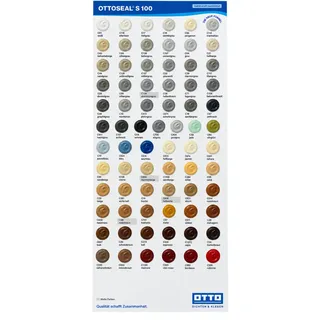 Farbkarte / Farbübersicht Ottoseal S100 Silikon | 