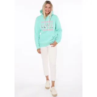 Zwillingsherz Love is all you need ZH Hoodie Pailettenherzen Blau L/XL