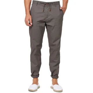 Indicode Herren Veneto Leinenhose aus Baumwolle und Leinen Stoffhose | Leichte Herrenhose für Urlaub und Freizeit mit viel Komfort, Freizeithose, Chinohose, Strandhose, Leinenhose für Männer - L