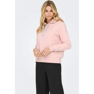 Only Kapuzensweatshirt Herz-Stickerei Rosa XS