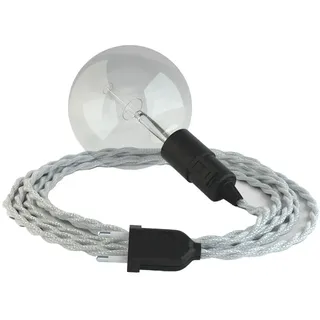 Creative Cables Tm02 5 M Hängelampe - Silver / Black - One Size