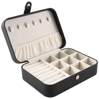 Cpolebev -SchmuckkäStchen Aus PU-Leder, Kleiner Schmuck-Organizer für Frauen, MäDchen, Tragbares Mini-Reiseetui, Display-Aufbewahrungshalter D