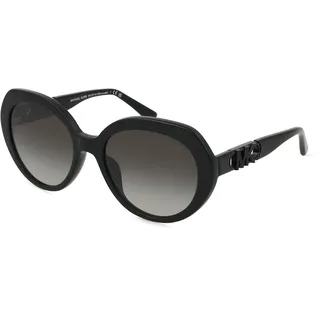 Michael Kors 0MK2214U Damen-Sonnenbrille Vollrand Rund Acetat-Gestell, schwarz