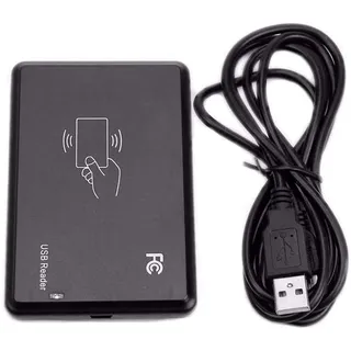 EM4100 USB RFID ID Kartenleser Swipe Card Reader Plug, 1 Stück | USB RFID Reader ID Kartenleser Kartenlesegerät kontaktlos Karte Reader für EM4100