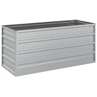 vidaXL Garten-Hochbeet verzinkter Stahl 100 x 40 x 45 cm Silber