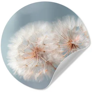 MuchoWow Wandsticker Pusteblumen - Flauschig - Weiß (1 St), Wanddeko Wohnzimmer Schlafzimmer Wandverkleidung, 50x50 cm 50 cm x 50 cm x 0.1 cm