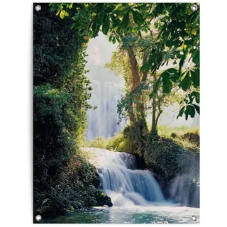 Reinders! Poster »Wasserfall«, 96072903-0 Grün B/H/T: 60 cm x 80 cm x 0,1 cm