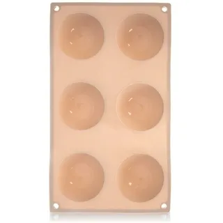 Backform Silikonform Halbkugel 28x16,5cm beige hitzebeständig flexibel