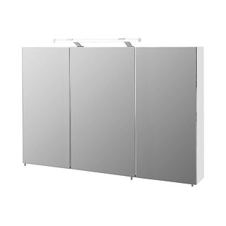 MÖBELPARTNER Spiegelschrank Dorina weiß glanz 120,0 x 16,0 x 71,0 cm