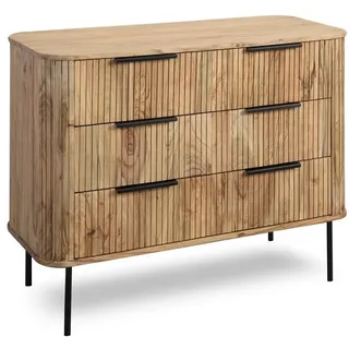 WOLFMÖBEL Sideboard Bronx 4483 Holz Braun Akazie