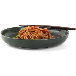 Holst Porzellan RT 424 Porzellan Teller 24 cm mit hohem Rand Musgo Grün 24 x 24 x 3,5 cm 1 Stück