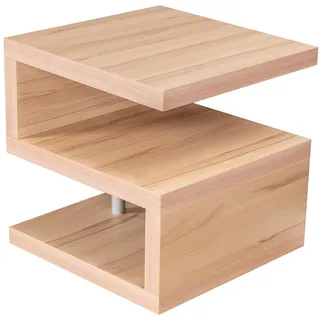 Levandeo® Couchtisch, Couchtisch Sigi Kernbuche Deutsche Herstellung 44x44x44cm