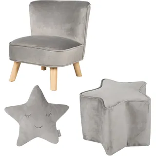 roba Kindersessel Lil Sofa 3-tlg. grau