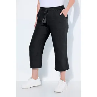 Ulla Popken Funktionshose 7/8-Leinenhose Schwarz 44