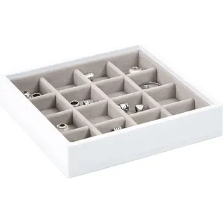 Stackers Schmuckkästchen für Charms 16-Fächer weiß-beige