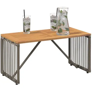 vidaXL Gartentisch 80 x 40 x 40 cm Grau/Braun