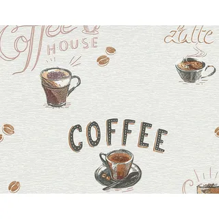 Erismann Vliestapete Kaffee, Beige, Creme, Coffee (10,05x0,53 m)