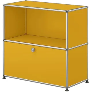 USM Haller Sideboard, mit einer Klapptür Goldgelb