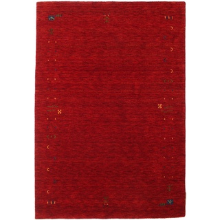 Gabbeh Loom Frame Teppich - Rot 140x200