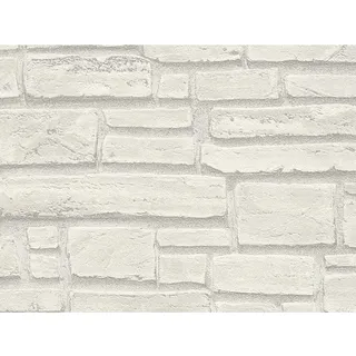 A.S. Création Vliestapete Best of Wood ́n Stone Bruchsteinoptik Grau FSC®