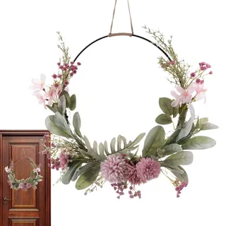 Türkranz Ganzjährig,Türkranz Dekoration,Künstliche Blumen Orchidee,Frühlings Sommer Für Die Haustür Im Freien, Frühlings Sommer Für Hochzeit Wohnzimmer Hochzeit