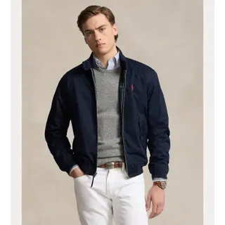 Polo Ralph Lauren für Herren. 710923261002 Bedford-Jacke aus marineblauem Twill (M), Lässig, Baumwolle, Langarm