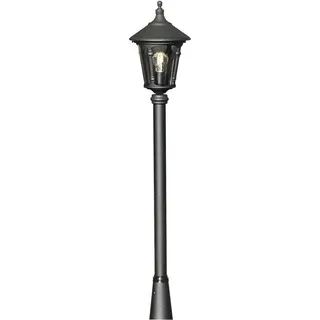 Konstsmide Virgo Leuchtenkopf Aluminium 35,0 cm inkl. E27 max. 100W schwarz rauchfarbenes Acrylglas